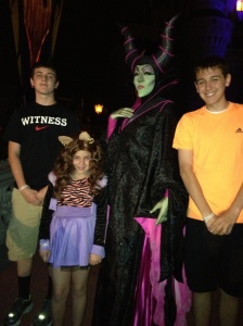 Maleficent at Mickey's Not-So-Scary Halloween Party in 2012